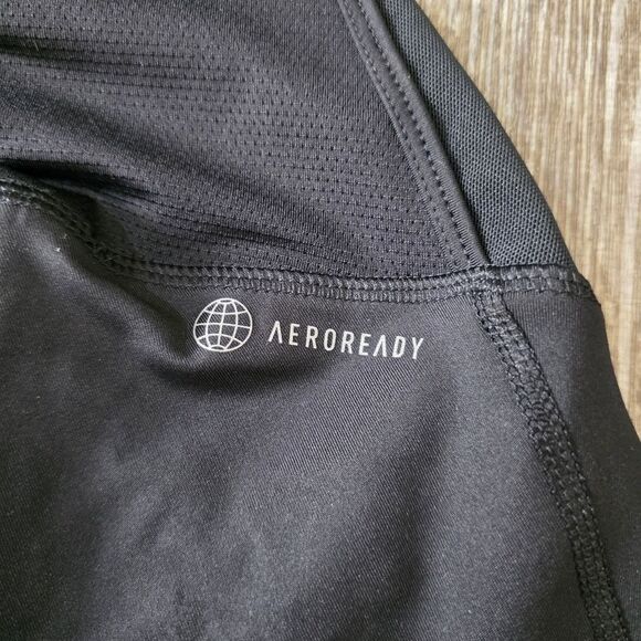 Adidas The Bib Padded Cycling Shorts Black White Women's Large Breathable Straps - Picture 12 of 15